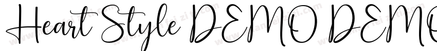 Heart Style DEMO DEMO字体转换